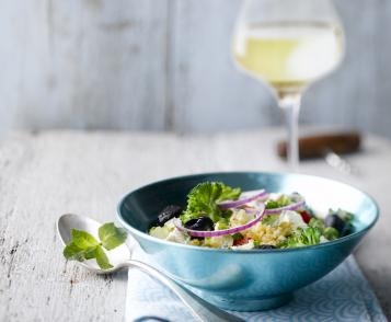 Greek style bulgur salad